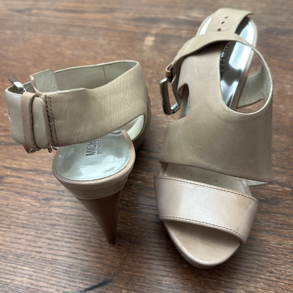 Michael Kors platform sandals with heels. - Picture 2 of 3